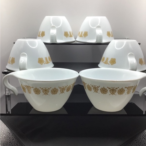 Corelle 6 Cup VTG 1972 Golden Butterfly - Picture 1 of 11